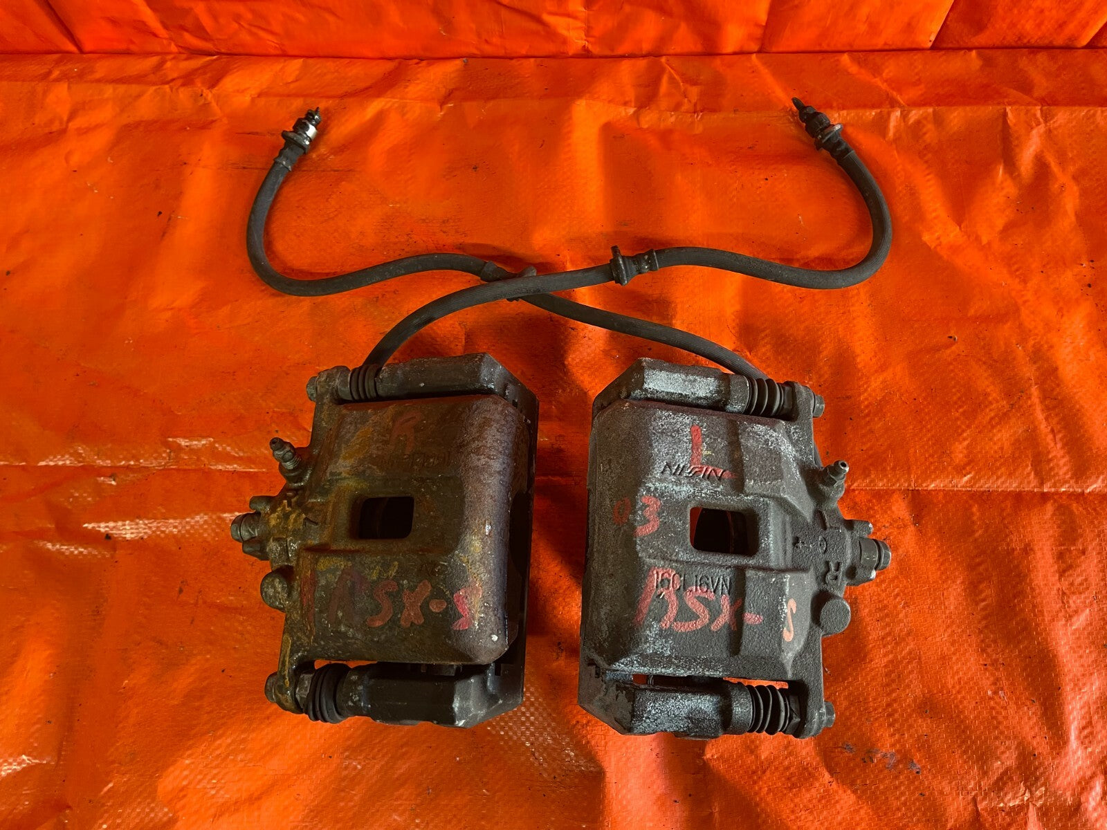 02 06 ACURA RSX TYPE S   FRONT BRAKE CALIPER SET CALIPERS LEFT AND RIGHT OEM #392