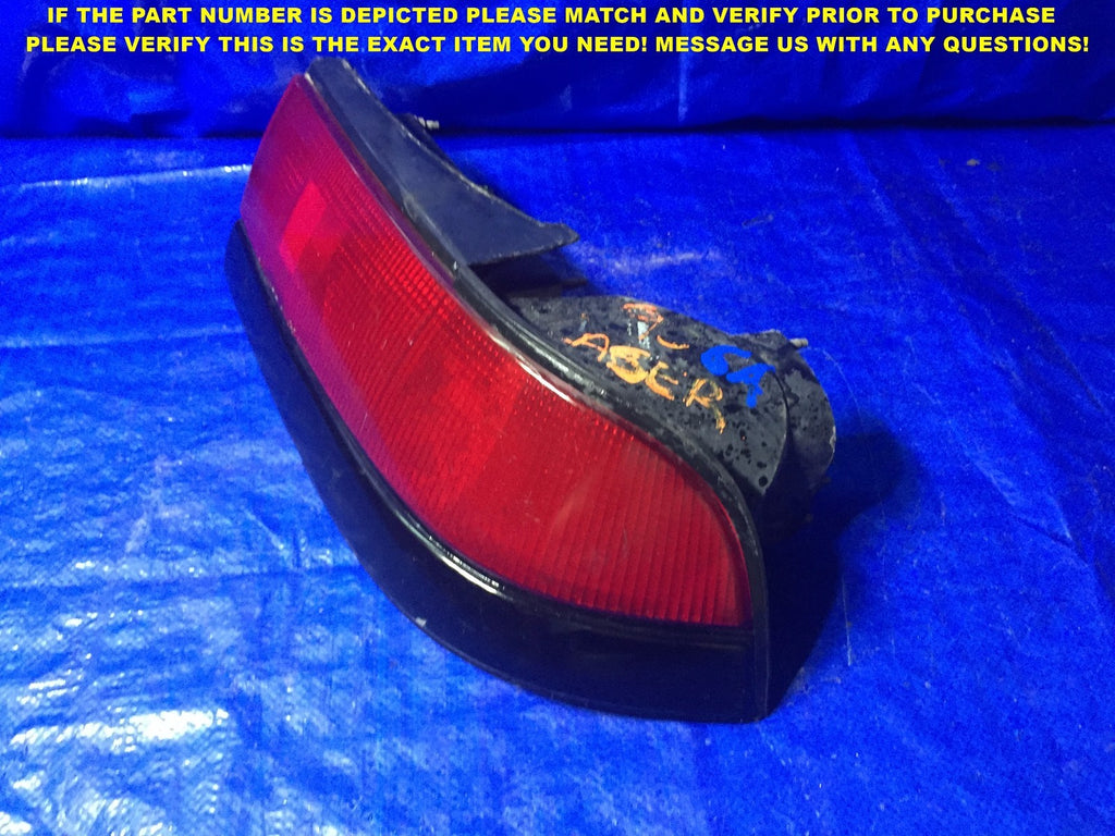 OEM 1990 1991 PLYMOUTH LASER PASSENGER RIGHT TAIL LIGHT R RH 90 91 BLACK #6A4
