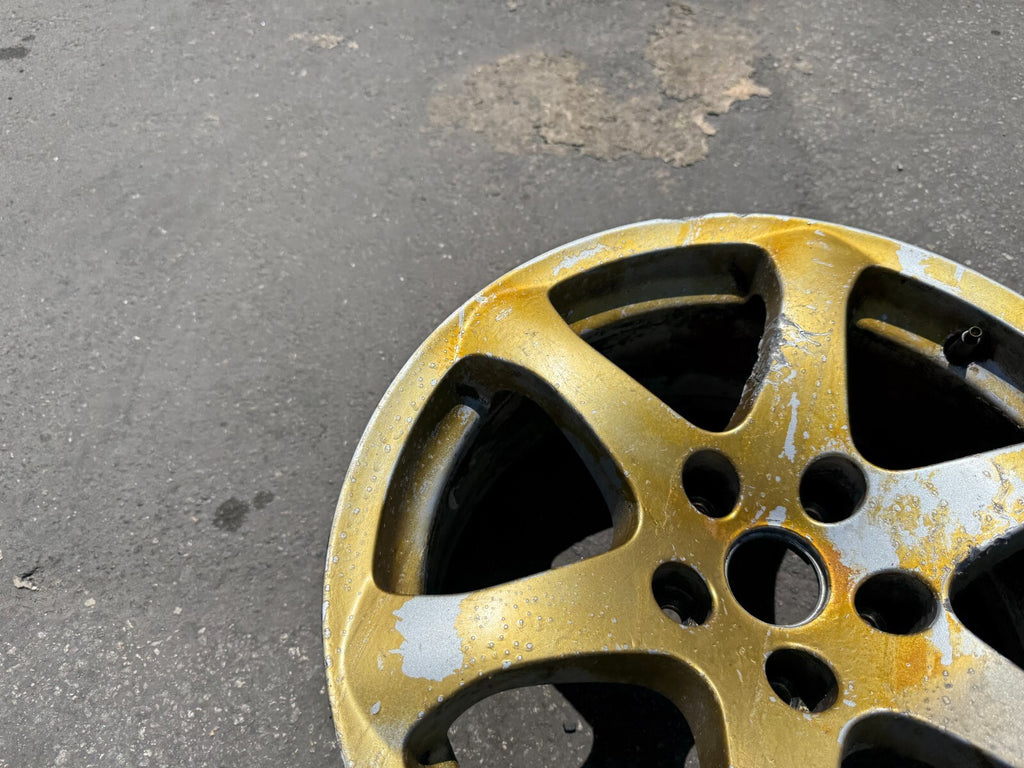 03 07 INFINITI G35 COUPE REAR FACTORY WHEEL RIM 6 SPOKE 17X8 OEM FACTORY #2985