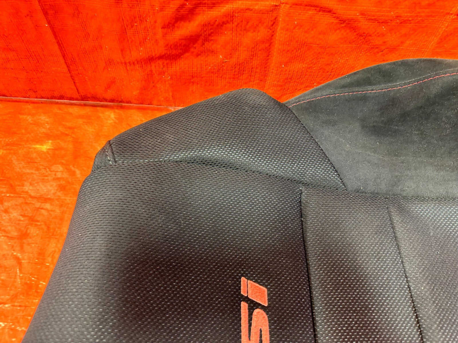 06 11 HONDA CIVIC SI RIGHT FRONT UPPER SEAT SKIN CLOTH FABRIC COVER OEM #2874