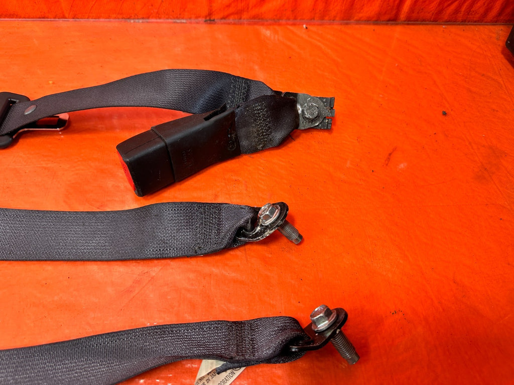 11 14 ACURA TSX   REAR SEAT BELT SET   LEFT & RIGHT SEAT BELTS   BLACK   OEM 3051