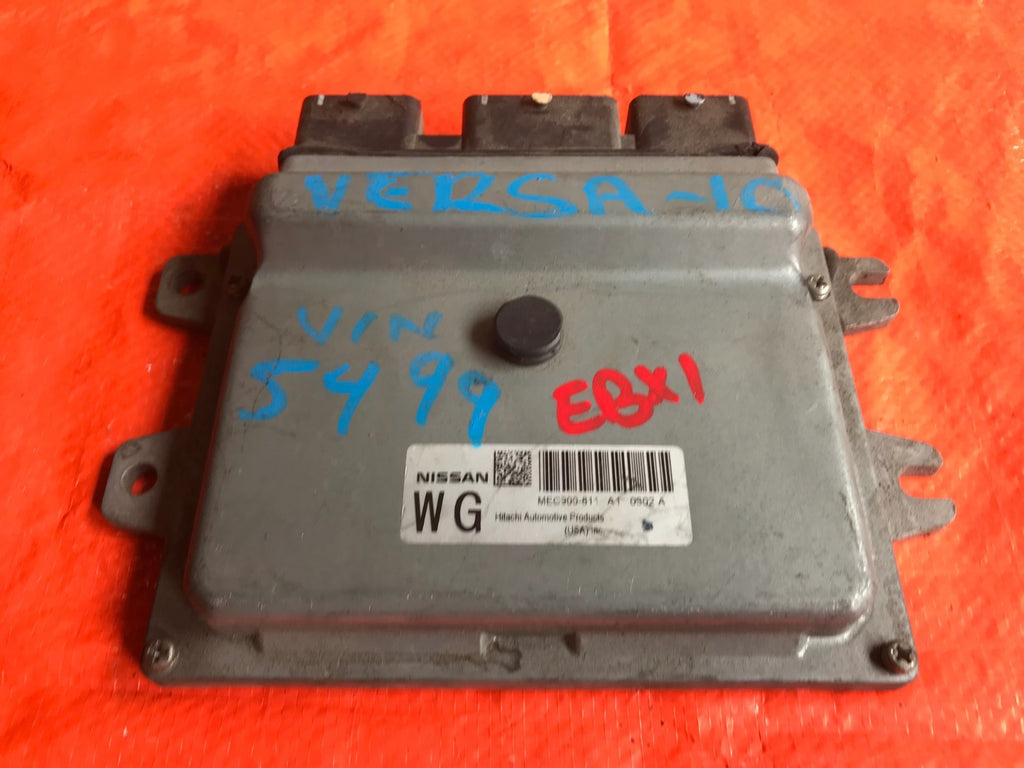 OEM 2010 10 NISSAN VERSA ENGINE COMPUTER ECU ECM EBX   PART # MEC900 811 A10
