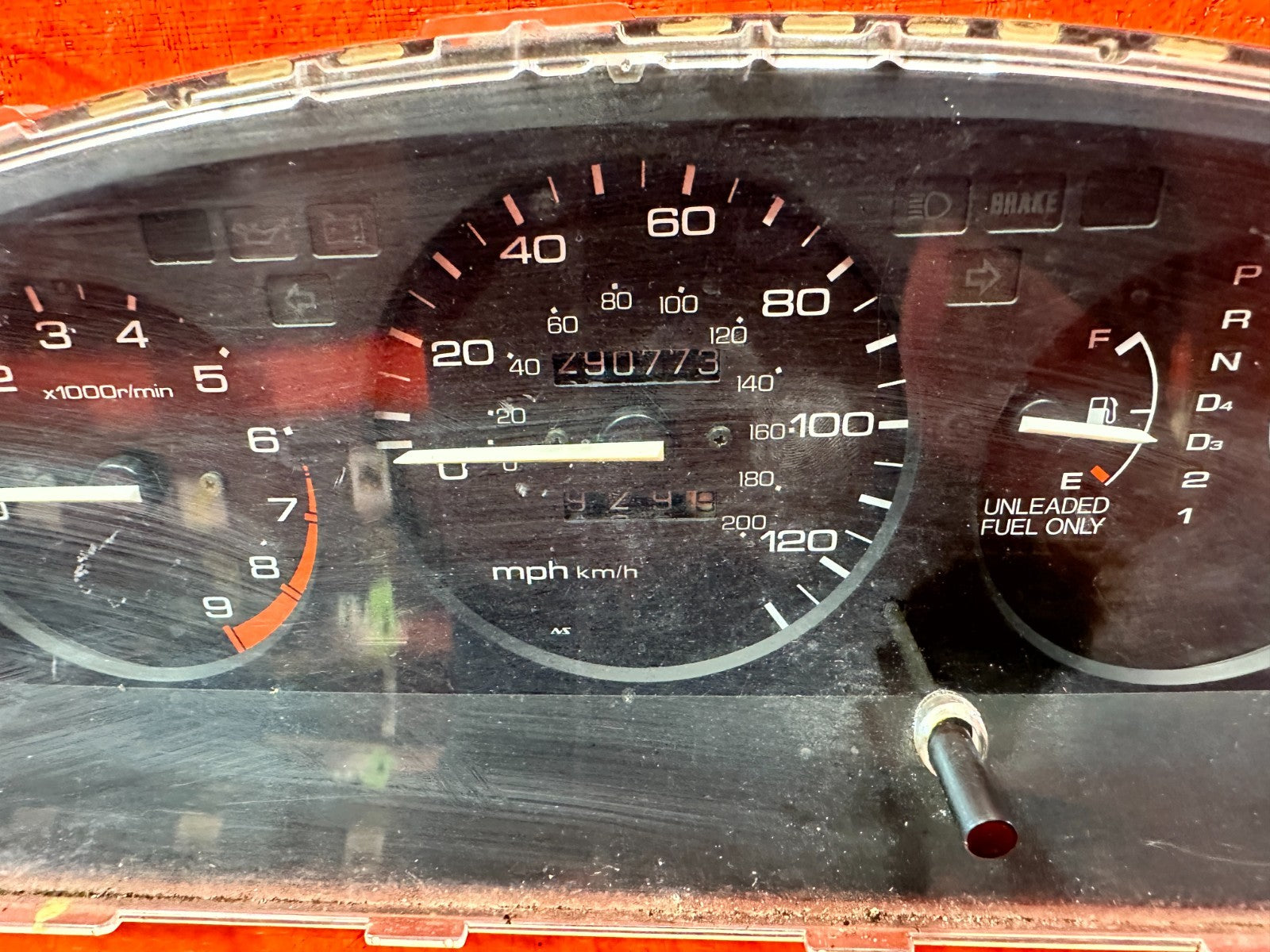 92 95 HONDA CIVIC   D16Z6   SOHC VTEC   5 SPEED MANUAL GAUGE CLUSTER OEM 3265