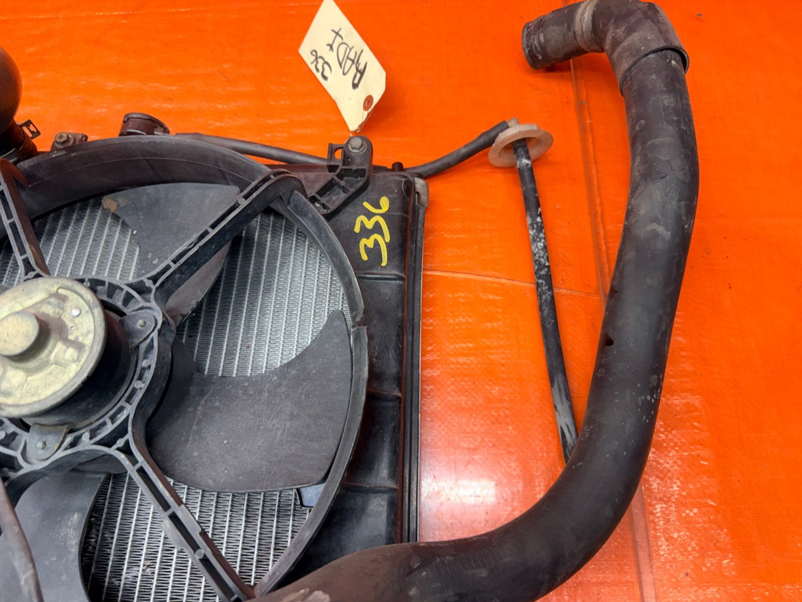 97 01 HONDA PRELUDE 2.2L MT MANUAL ENGINE COOLING RADIATOR WITH FANS HOSES #3366