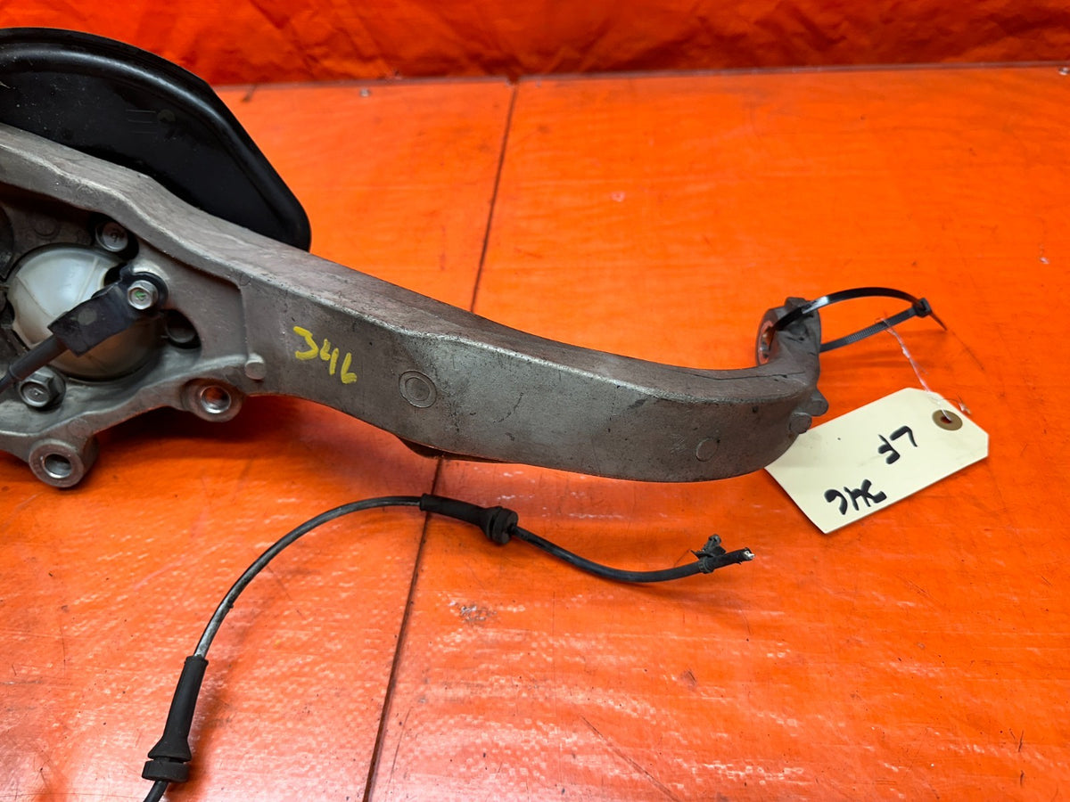 03-08 NISSAN 350Z LEFT FRONT SPINDLE KNUCKLE HUB WITH CONTROL ARMS OEM #34614