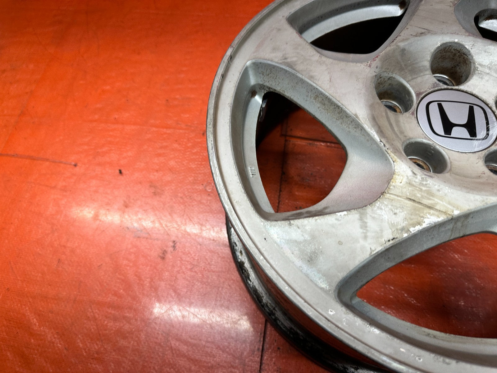 97-01 HONDA PRELUDE 2D 2.2L H22A4 SINGLE OEM ALLOY WHEEL RIM 16X6.5" OEM #LUDE-19