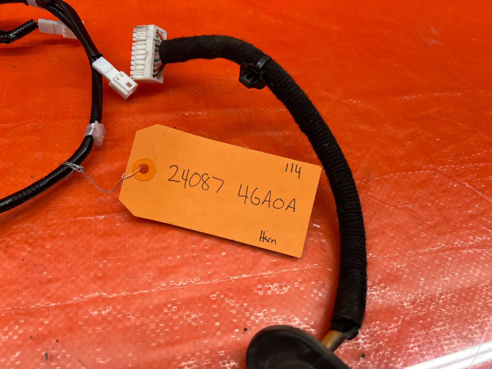 14 20 INFINITI Q50   REAR TRUNK WIRING HARNESS WIRE LOOM   24087 4GA0A   OEM 1147