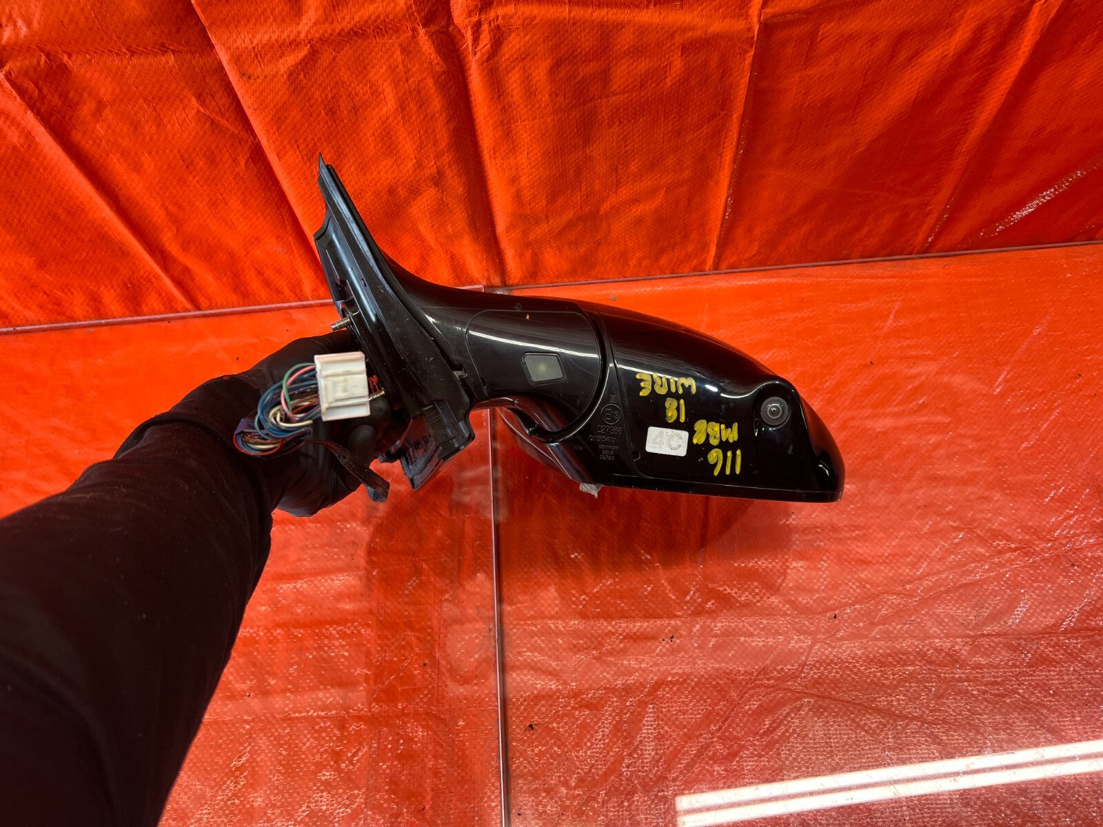 09 12 INFINITI FX50 FX35   DRIVER LEFT SIDE VIEW MIRROR W/ CAMERA BLACK OEM #1166