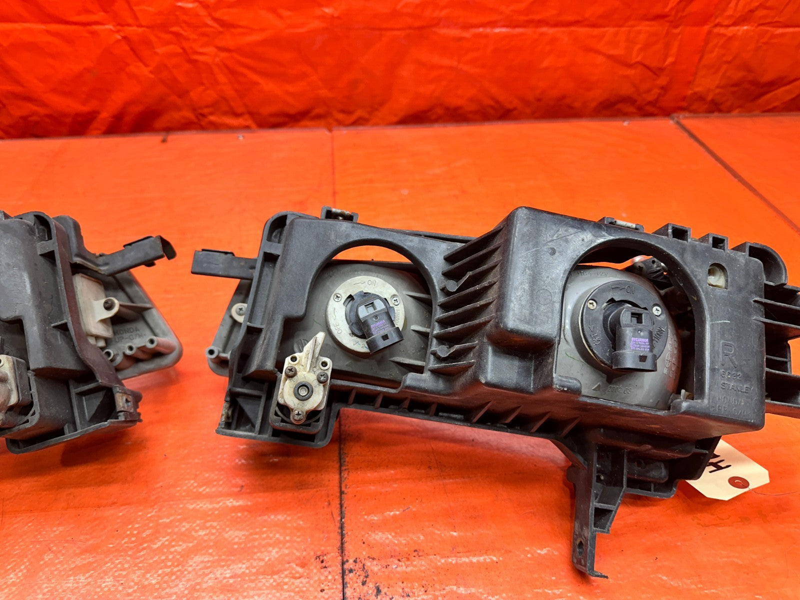 92 96 HONDA PRELUDE STANLEY HEADLIGHTS PAIR LEFT RIGHT FACTORY OEM #33218