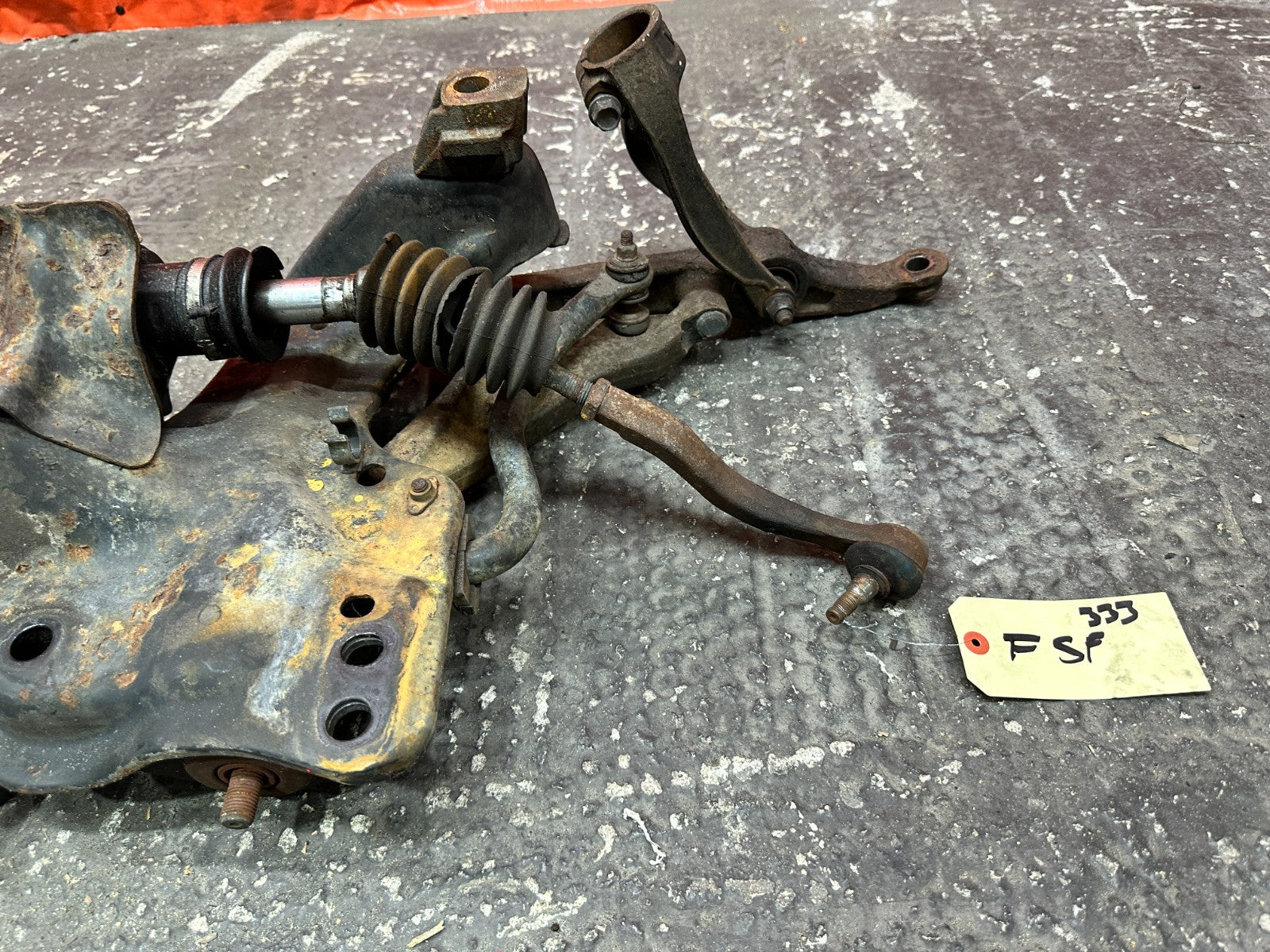 92 95 HONDA CIVIC FRONT SUBFRAME W/ RACK & CONTROL ARMS EKK2 K SWAP OEM #3336