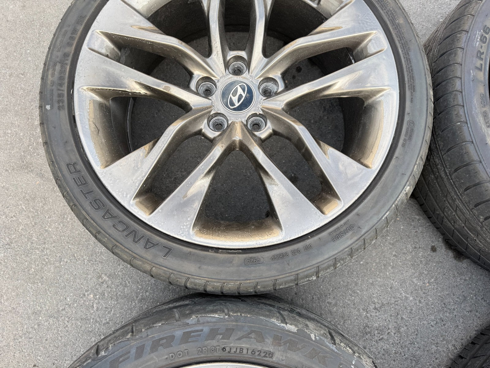 13 16 HYUNDAI GENESIS COUPE   19 INCH R SPEC WHEELS W TIRES   FRONT REAR OEM 2999