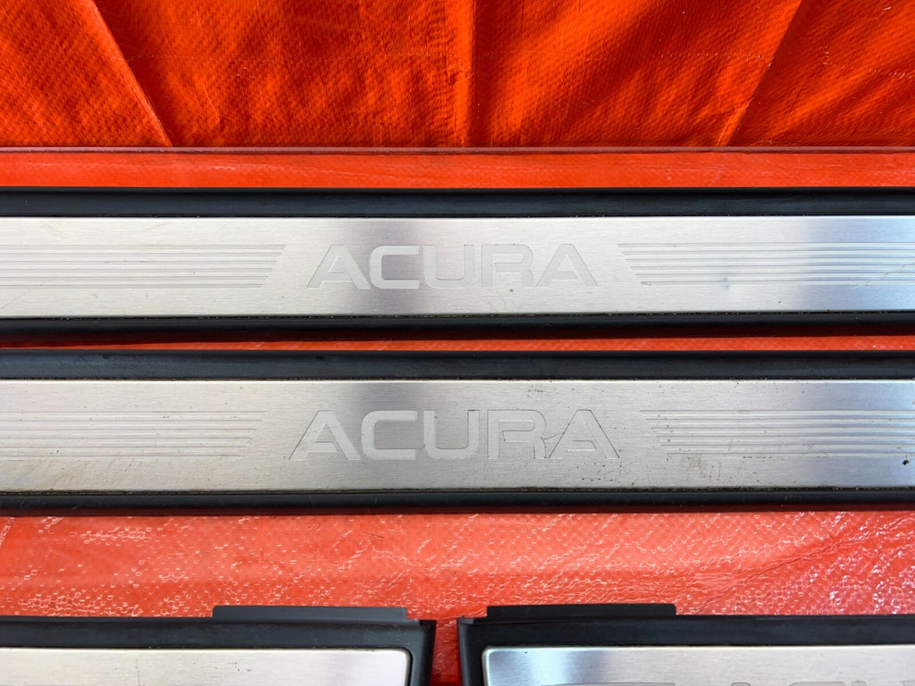 07 08 ACURA TL TYPE S FLOOR PILLAR SCUFF PLATE SET LEFT RIGHT FRONT REAR OEM 1069
