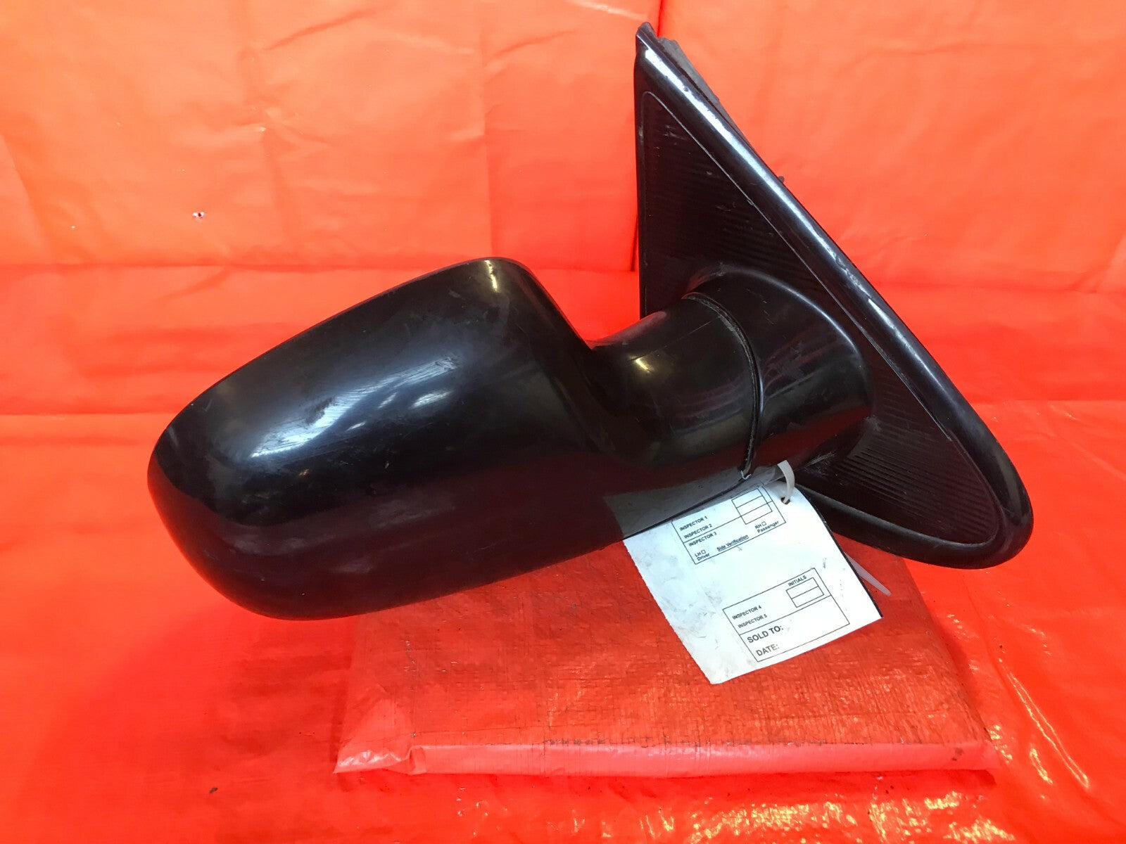 OEM 2001 01 DODGE CARAVAN PASSENGER RIGHT SIDE VIEW MIRROR   BLACK   MANUAL 3