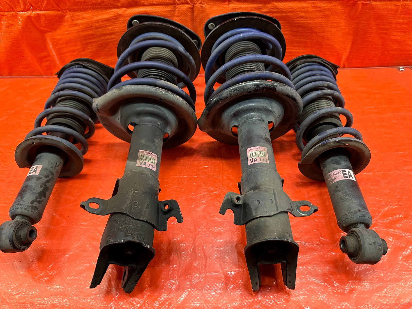 15 17 SUBARU WRX STI   FACTORY SHOCKS W/ H&R LOWERING SPRINGS   OEM H & R HR #188