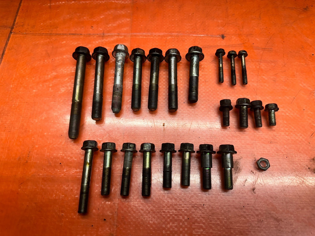 97 01 HONDA PRELUDE 2.2L H22 MT MANUAL TRANS BELL HOUSING BOLTS HARDWARE OEM 3364