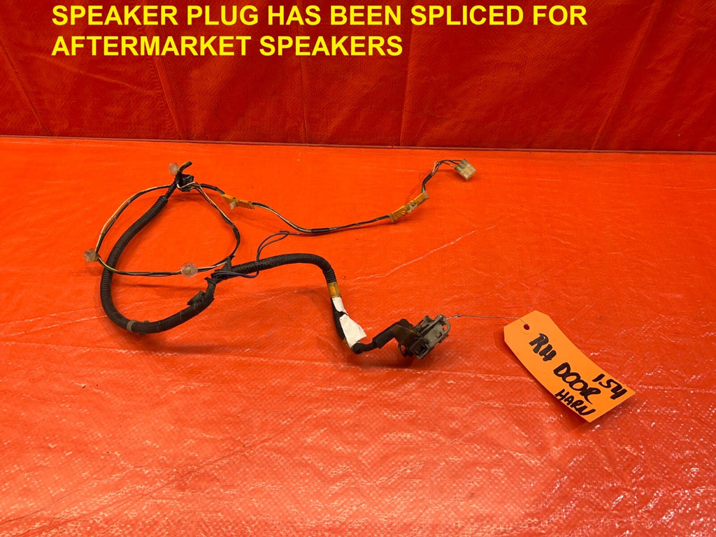90 93 ACURA INTEGRA 2D RS   PASSENGER RIGHT DOOR / SPEAKER HARNESS   OEM #1540