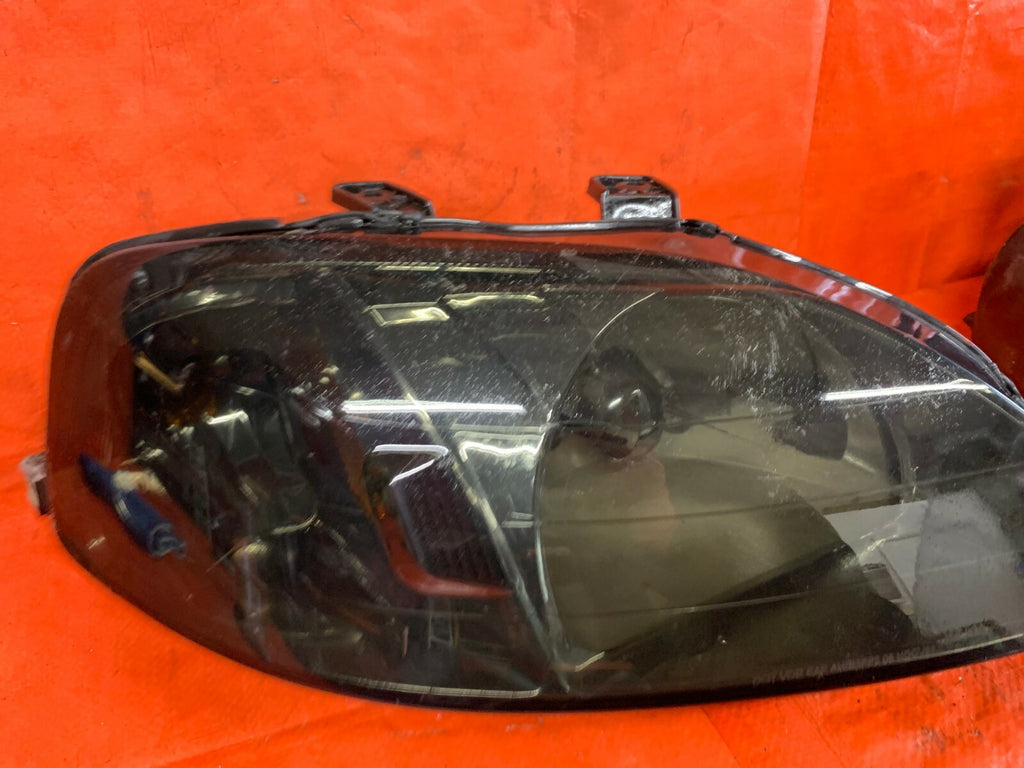 99 00 HONDA CIVIC SI EM1   BLACKED OUT HEADLIGHT HEADLAMP SET HEADLIGHTS 8