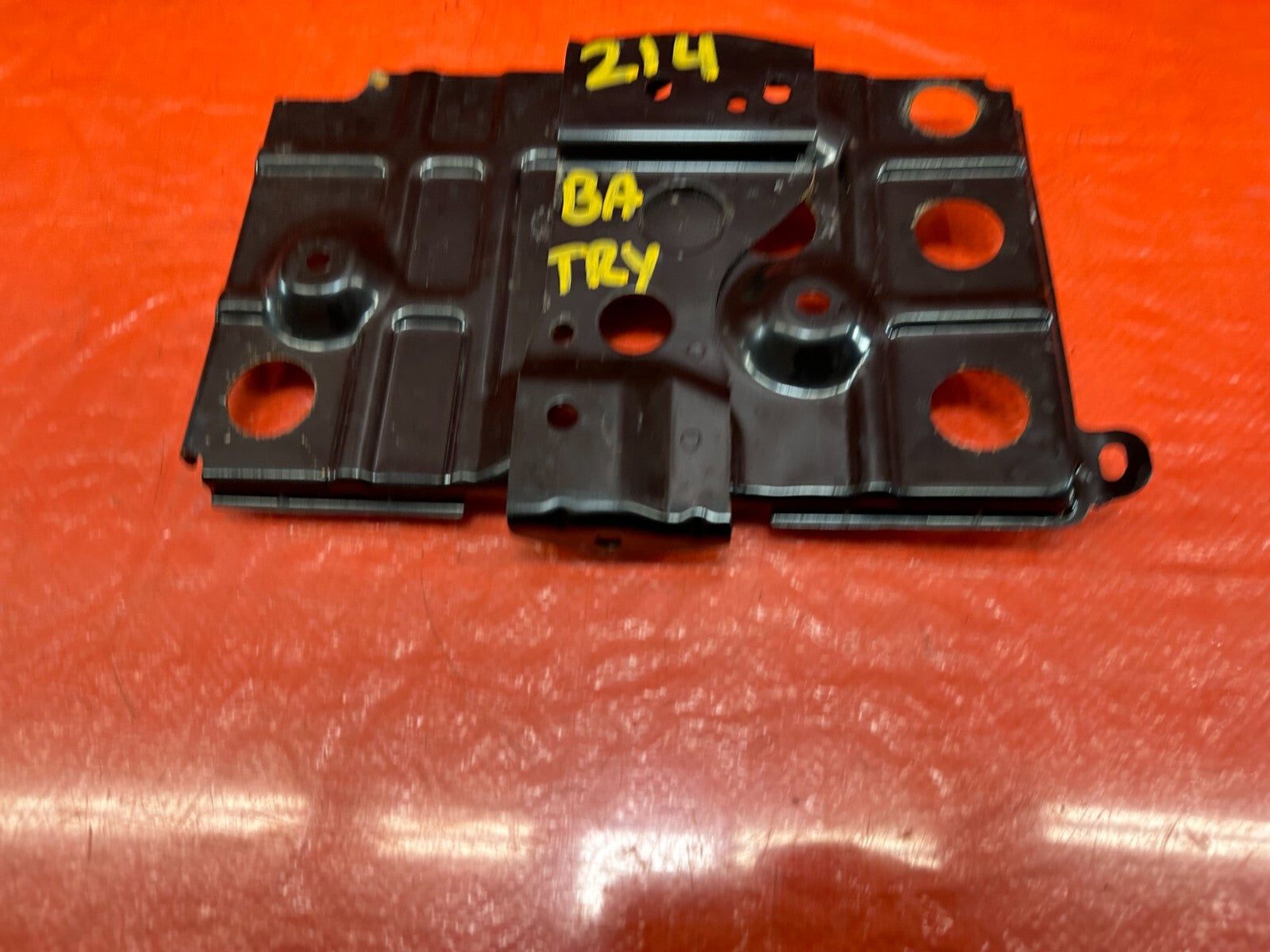 08 15 LANCER EVOLUTION X EVO 10   BATTERY TRAY MOUNTING BRACKET W/ TIE DOWN #2148