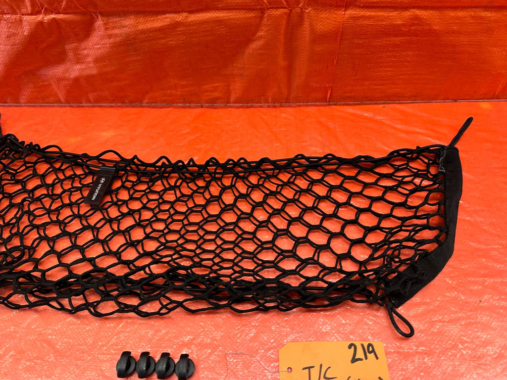 10 16 HYUNDAI GENESIS COUPE   REAR TRUNK / CARGE NET W/ 4 MOUNTING CLIPS OEM 2197