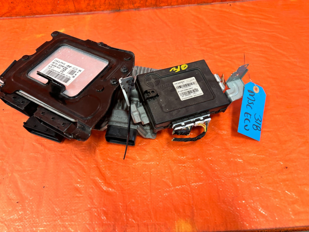 14 16 HYUNDAI GENESIS COUPE 3.8L   AUTOMATIC ECU W/ KEY BCM TCM   100% COMPLETE8