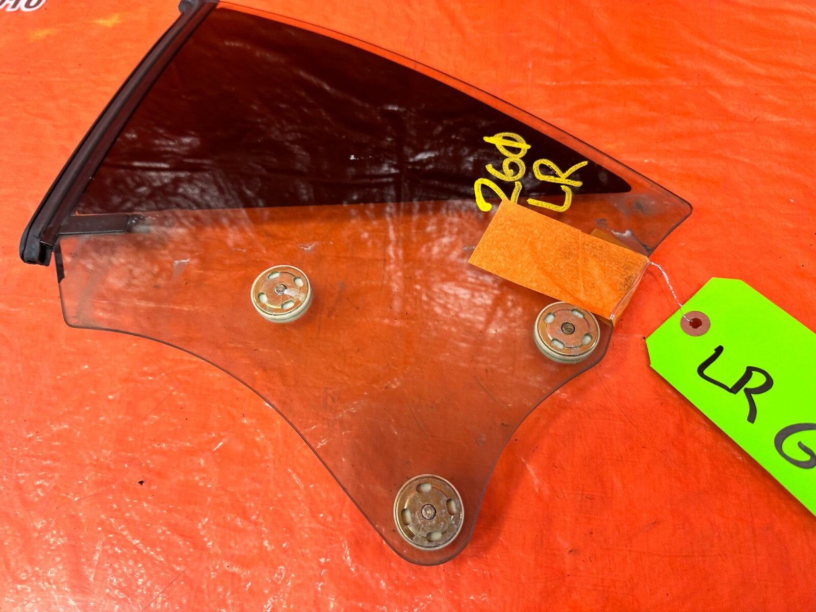 02 10 LEXUS SC430   DRIVER LEFT REAR   DOOR GLASS WINDOW   OEM FACTORY #2615