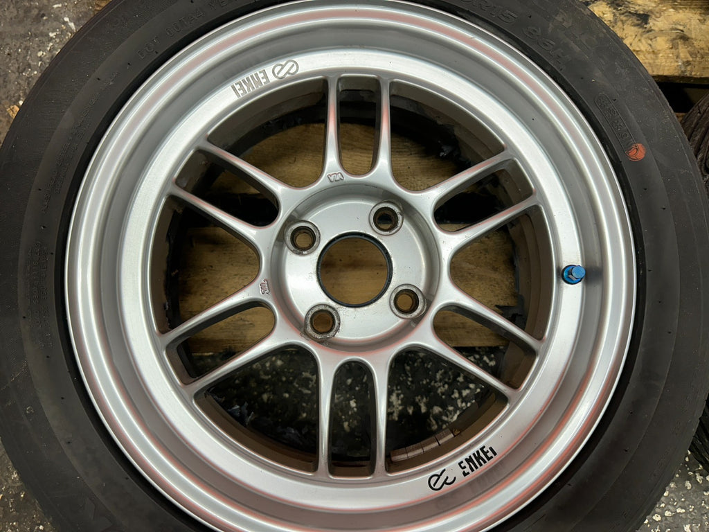 ENKEI RPF1 15x7 +41 4x100 WHEELS RIMS SET HONDA CIVIC INTEGRA MIATA CIVIC DEL SO12