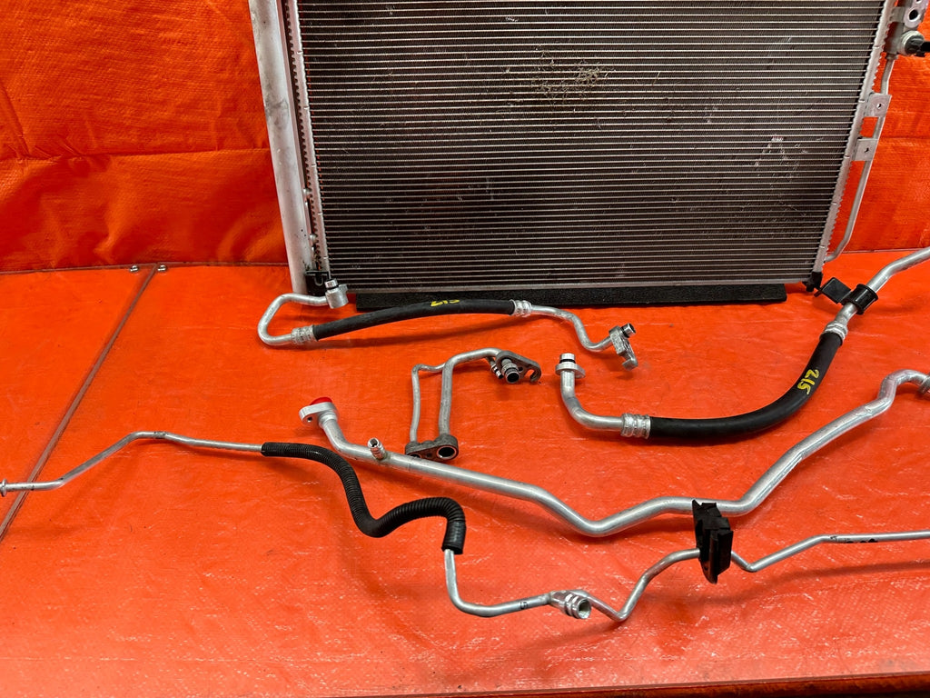 16 20 INFINITI Q50   3.0L   AC LINE SET LINES PIPES HOSES W/ CONDENSER OEM #2158