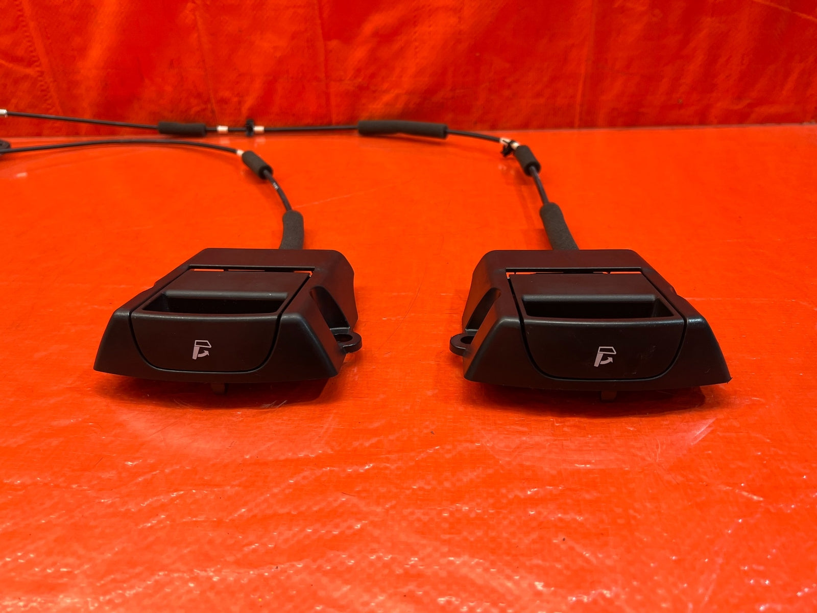 09 14 ACURA TSX LEFT & RIGHT REAR SEAT RECLINIG RELEASE CABLES W PULL HANDLE 1675