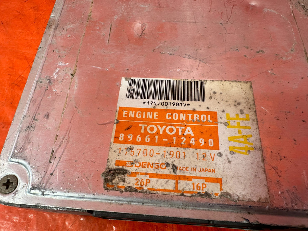 OEM 1990 TOYOTA COROLLA ECU # 89661 12490 ENGINE COMPUTER BRAIN ECM #1112 #ZJ551