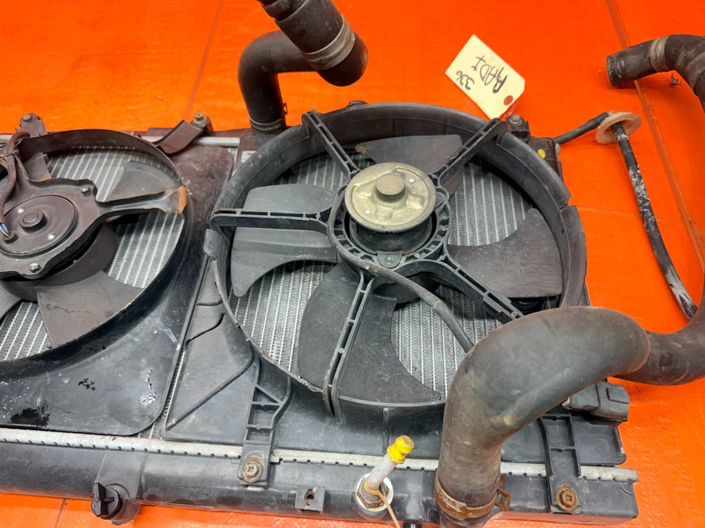 97 01 HONDA PRELUDE 2.2L MT MANUAL ENGINE COOLING RADIATOR WITH FANS HOSES #3368