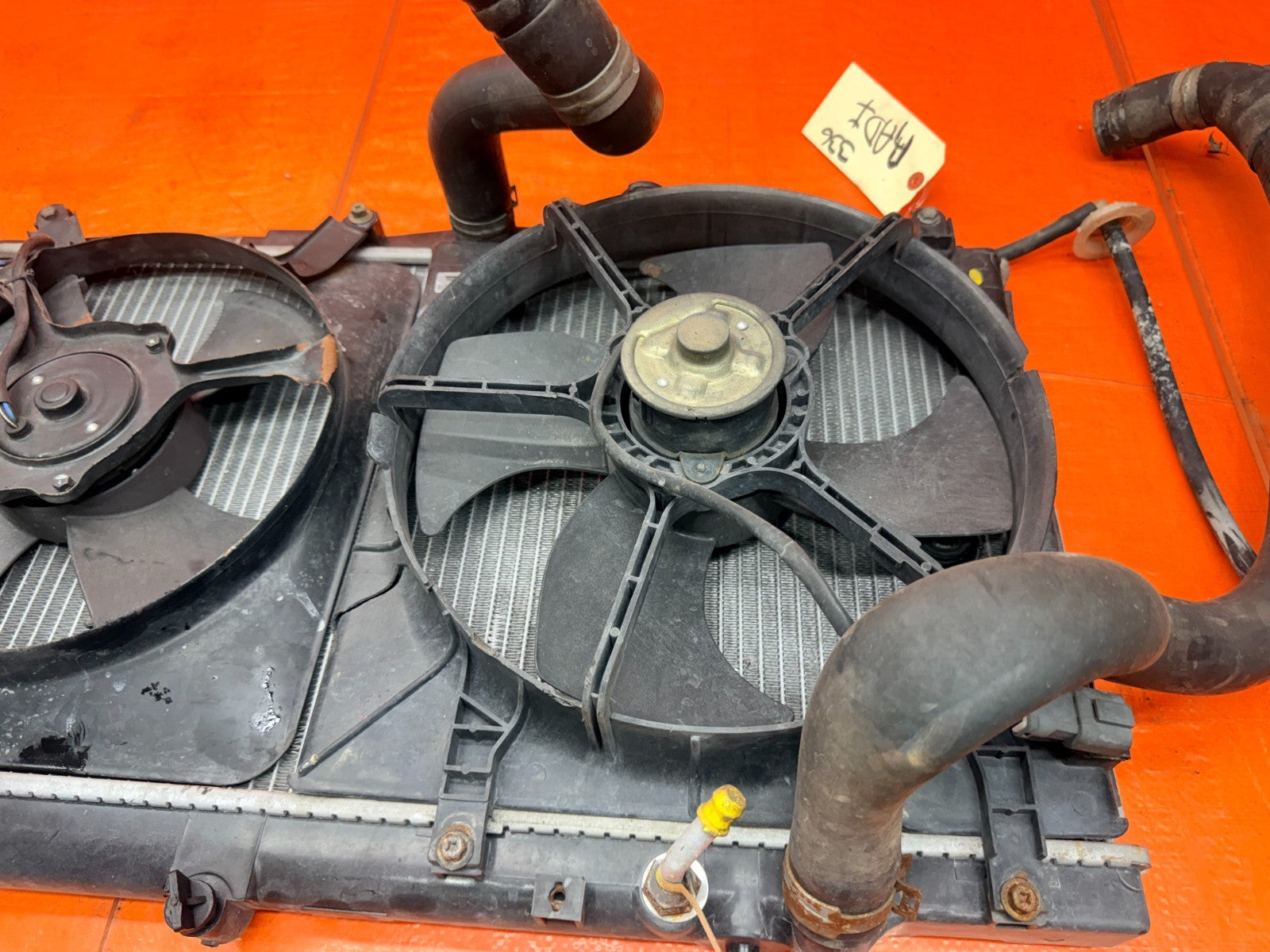 97 01 HONDA PRELUDE 2.2L MT MANUAL ENGINE COOLING RADIATOR WITH FANS HOSES #3368