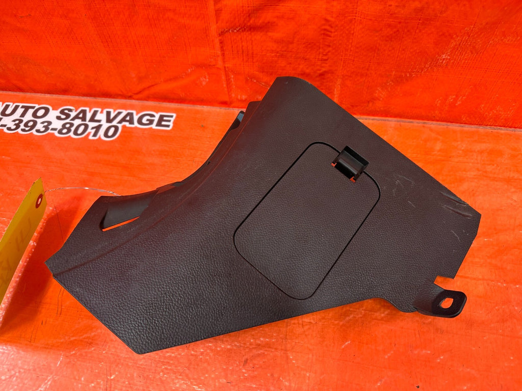 08 13 INFINITI G37 COUPE 2D   KICK PANEL   DRIVER LEFT SIDE   BLACK   OEM #2456