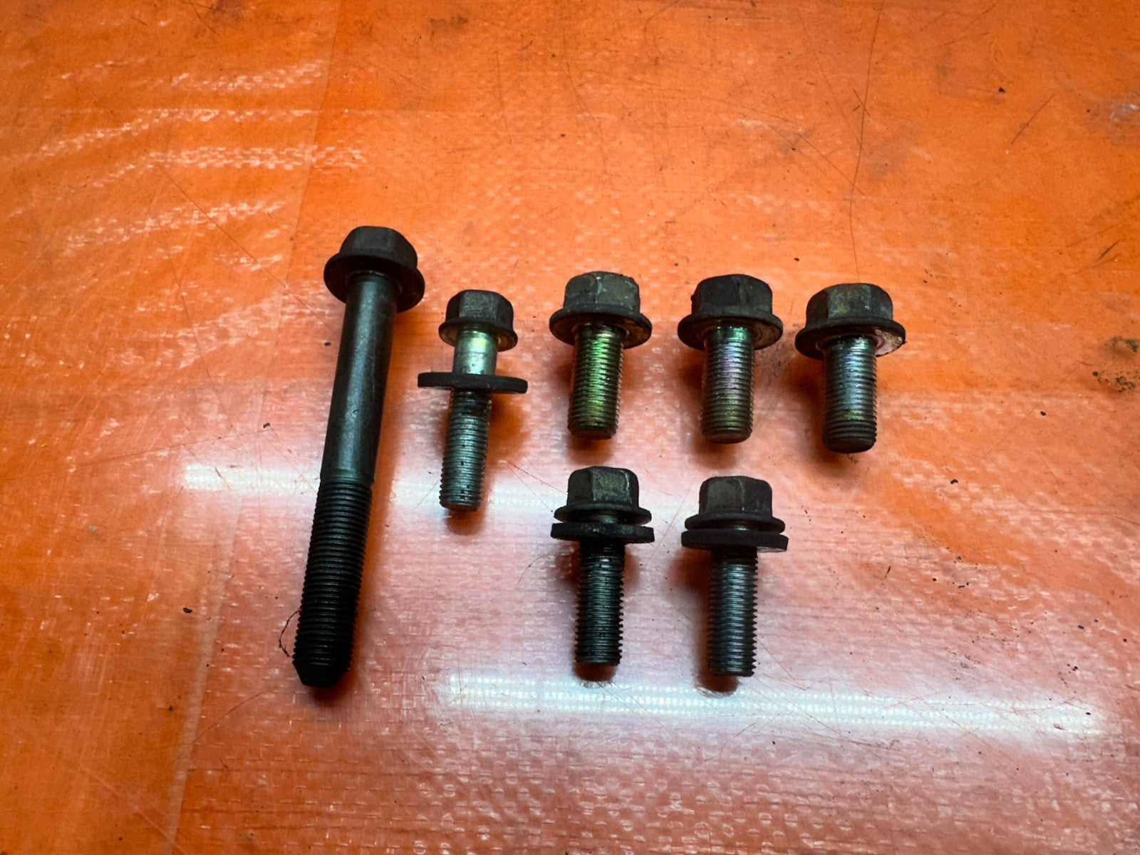 97 01 HONDA PRELUDE 2.2L FRONT MOTOR MOUNT BOLTS HARDWARE OEM #3365