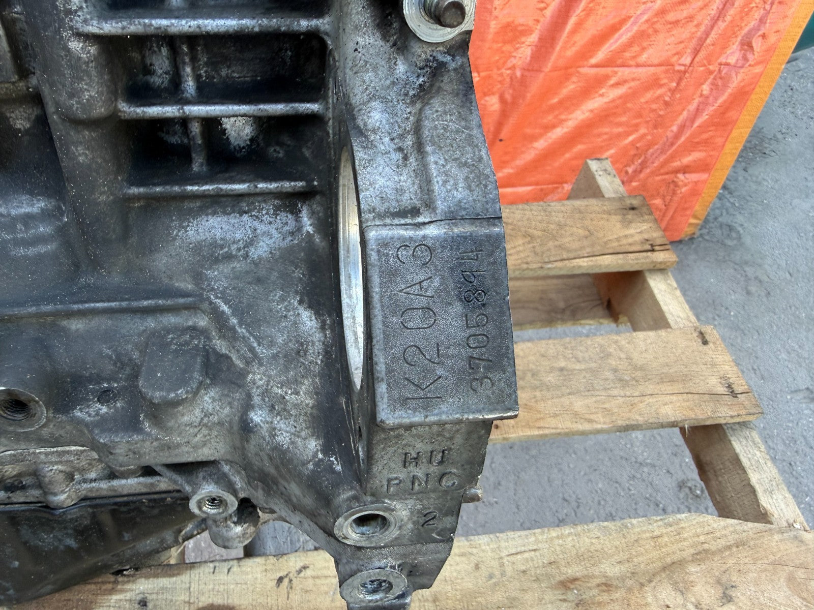 02 06 ACURA RSX BASE 02 05 EP3   K20A3   COMPLETE SHORT BLOCK ENGINE   OEM K208