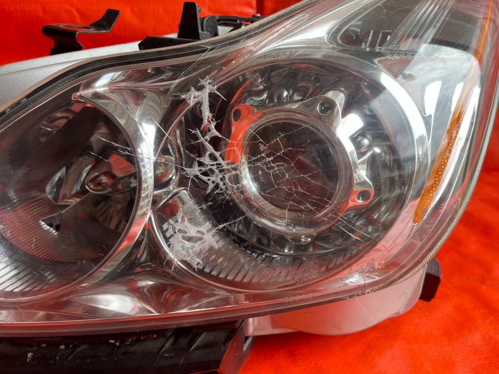 08 10 INFINITI G37 SPORT S 2D DRIVER LEFT HEADLIGHT HEADLAMP NON AFS OEM  FLAW!5