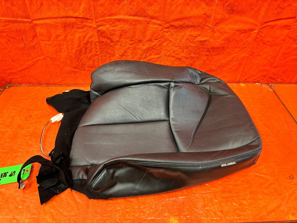 14 23 INFINITI Q50   DRIVER LEFT FRONT UPPER SEAT LEATHER WRAP SKIN   OEM 3161