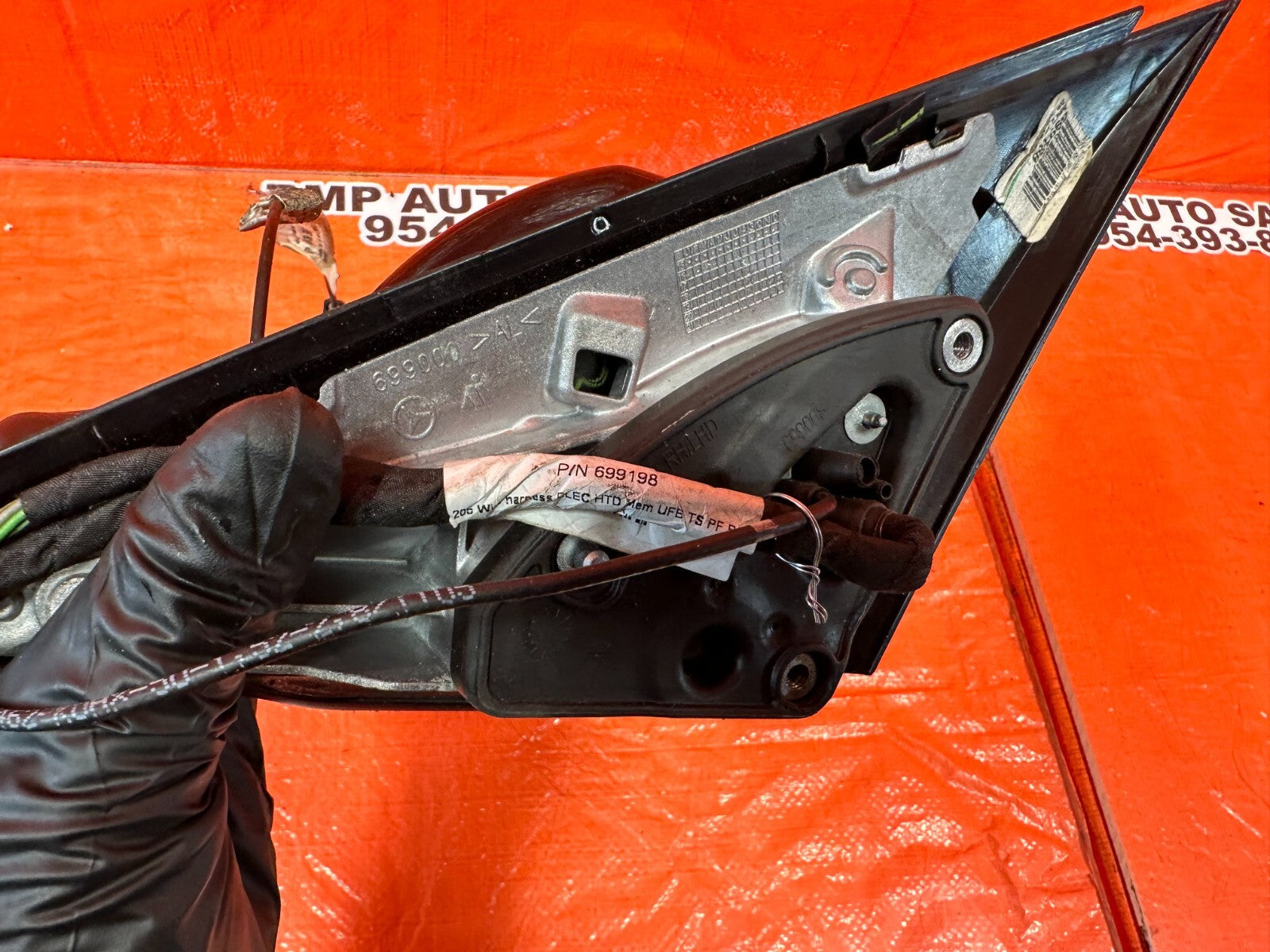 15 16 MERCEDES BENZ C63 AMG   PASSENGER RIGHT SIDE VIEW MIRROR W/ BLIND SPOT OEM17
