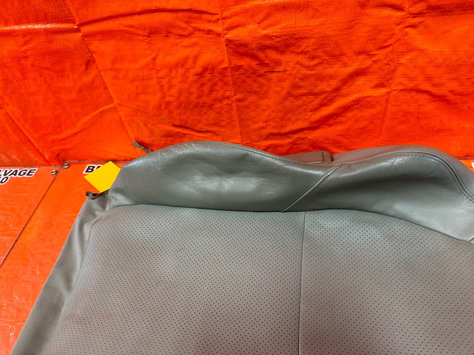 02 04 ACURA RSX   GRAY   RIGHT FRONT UPPER SEAT SKIN LEATHER COVER OEM 2546