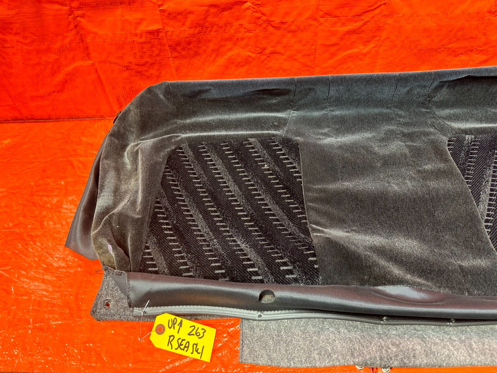 99 01 HONDA PRELUDE REAR UPPER SEAT COVER SKIN LEATHER WRAP CUSHION FABRIC OEM6