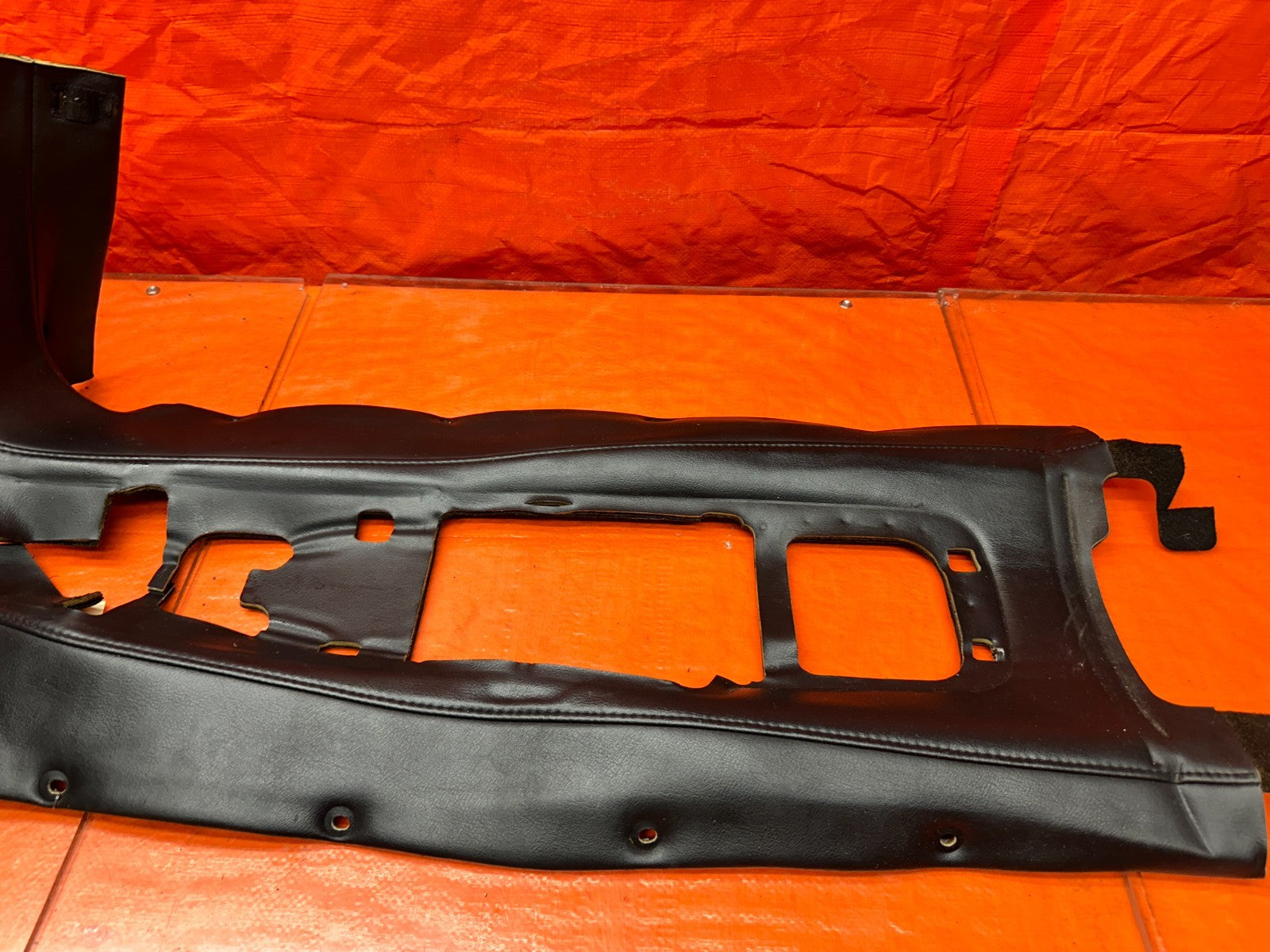 00 03 HONDA S2000 AP1 2.0L BLACK LEATHER CENTER CONSOLE TUNNEL TRIM COVER OEM #311