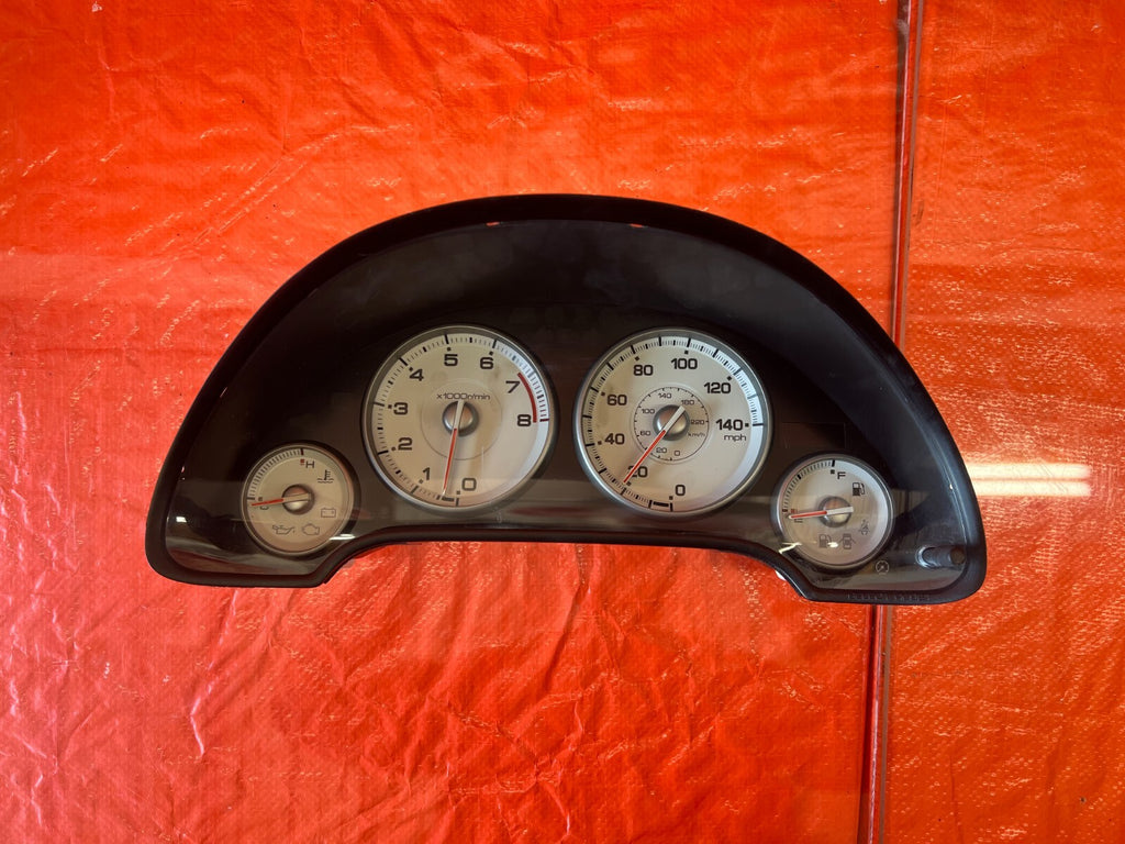 05 06 ACURA RSX BASE   MANUAL INSTRUMENT GAUGE CLUSTER SPEEDOMETER 202K OEM #1280