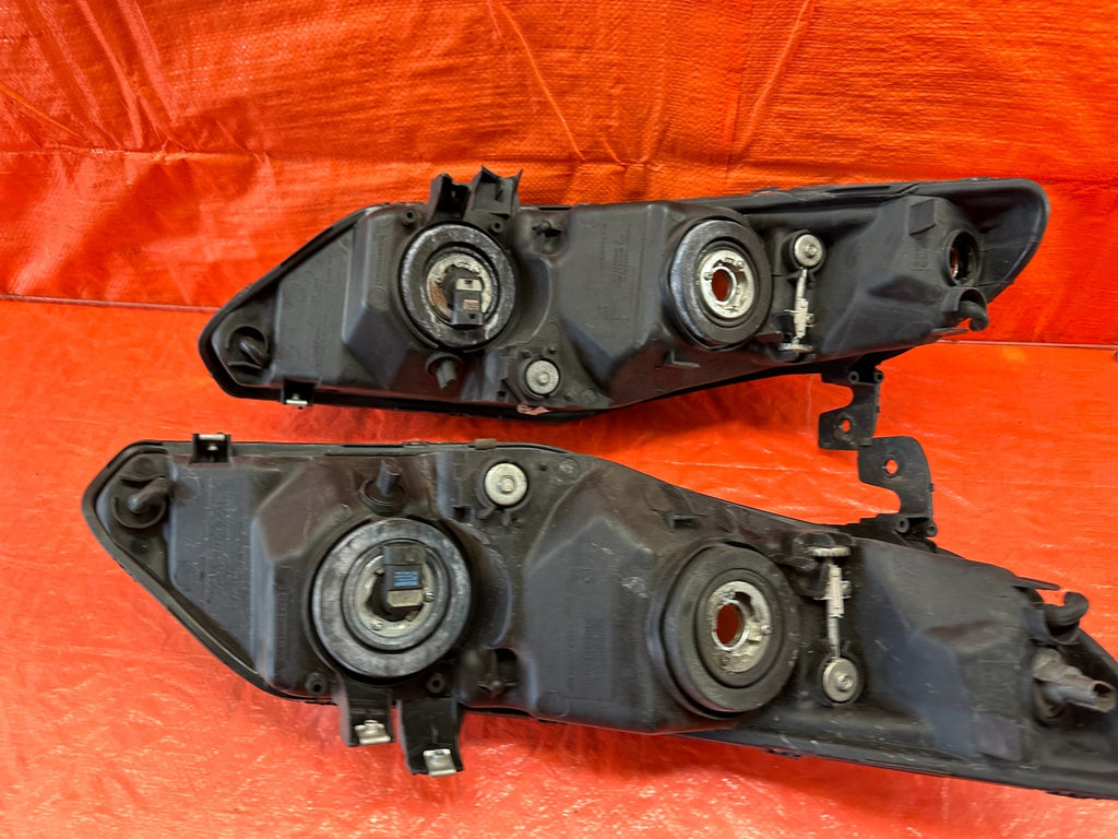 06 08 HONDA CIVIC SEDAN   LEFT & RIGHT AFTERMARKET BLACK HOUSING HEADLIGHTS #22021