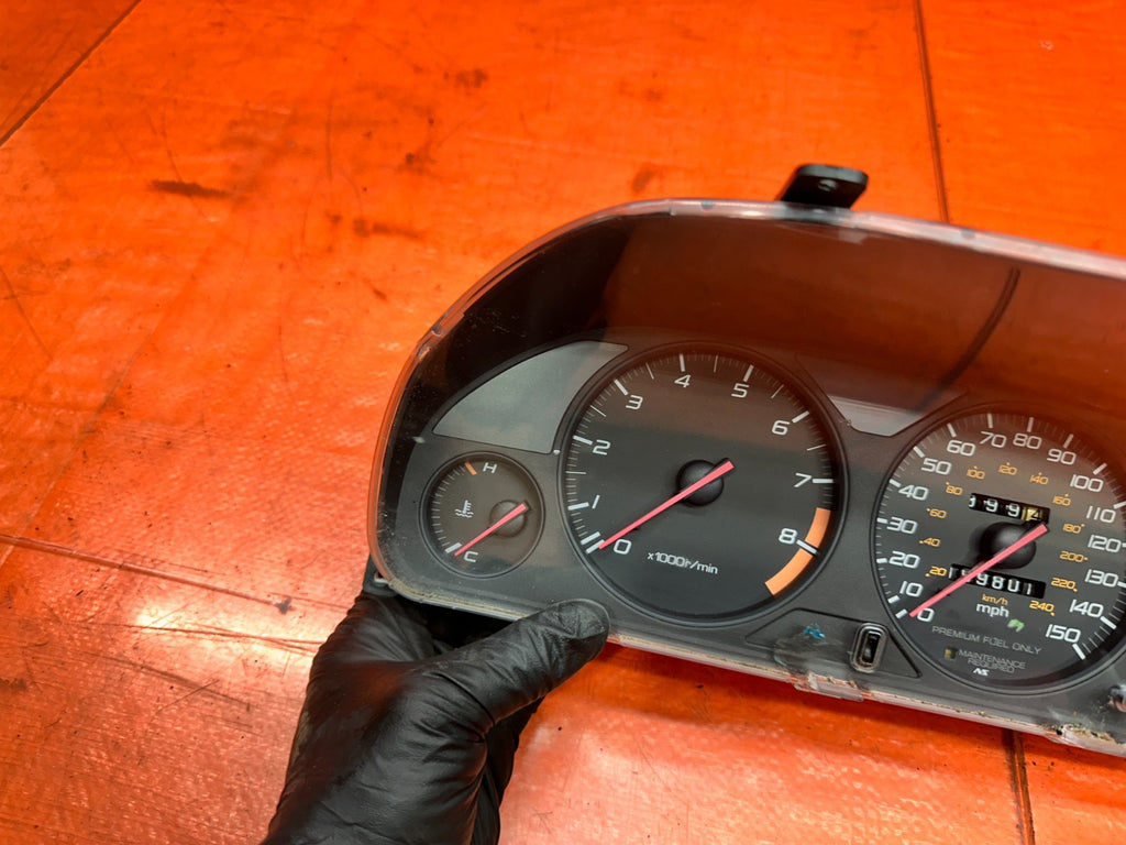 97 01 HONDA PRELUDE 2.2L MT MANUAL SPEEDOMETER INSTRUMENT GAUGE CLUSTER #33611