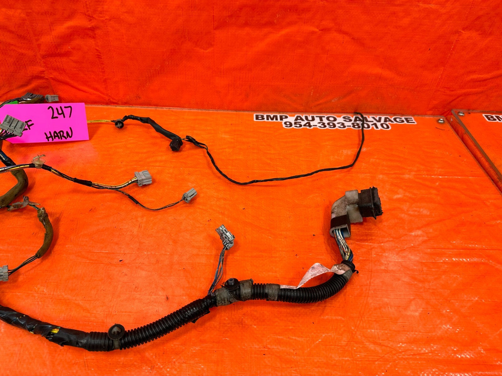97 01 ACURA INTEGRA   GS GS R LS   2D   LEFT DOOR WIRING HARNESS WIRE LOOM #2477