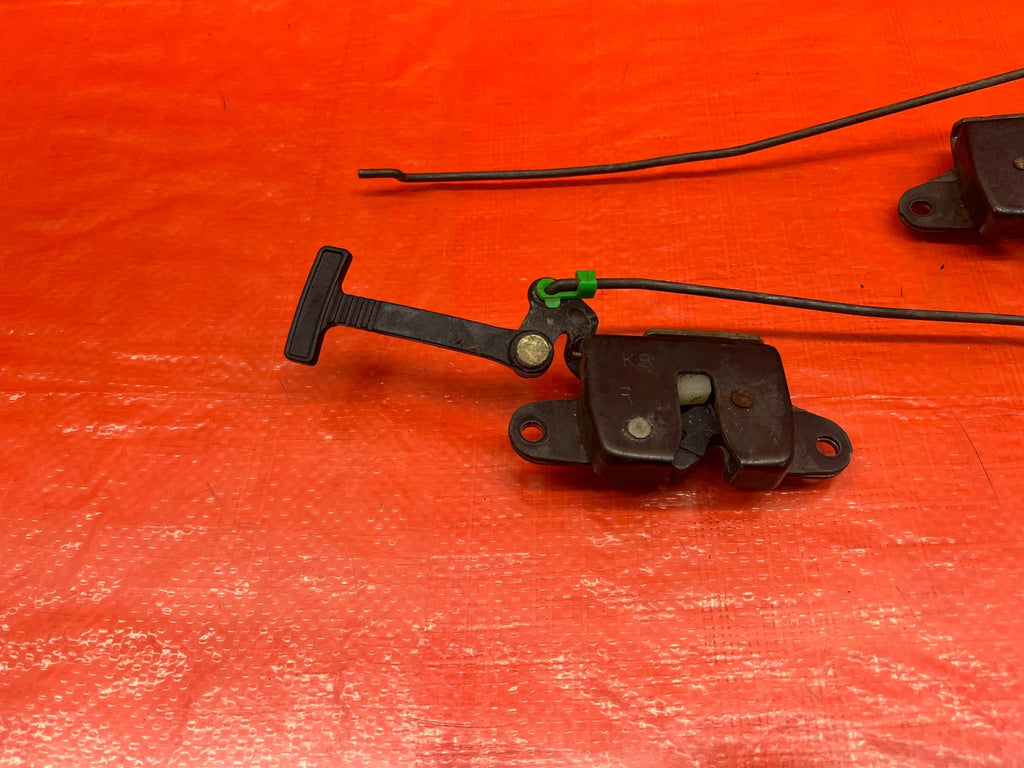 96 00 HONDA CIVIC COUPE   REAR SEAT RELEASE PULL HANDLES   LEFT & RIGHT OEM #17315