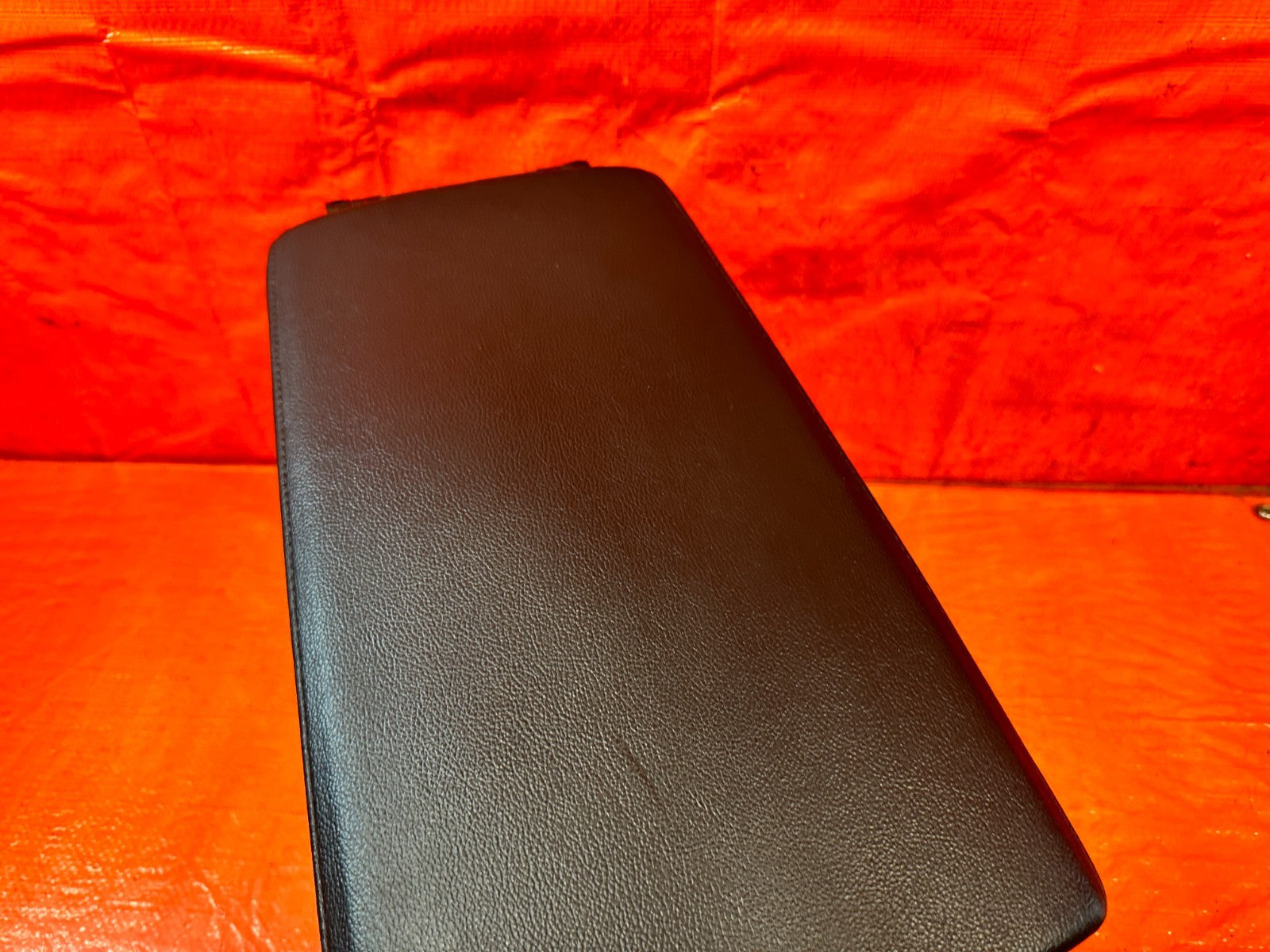 18 22 HONDA ACCORD   BLACK LEATHER ARM REST CENTER CONSOLE STORAGE OEM #3247