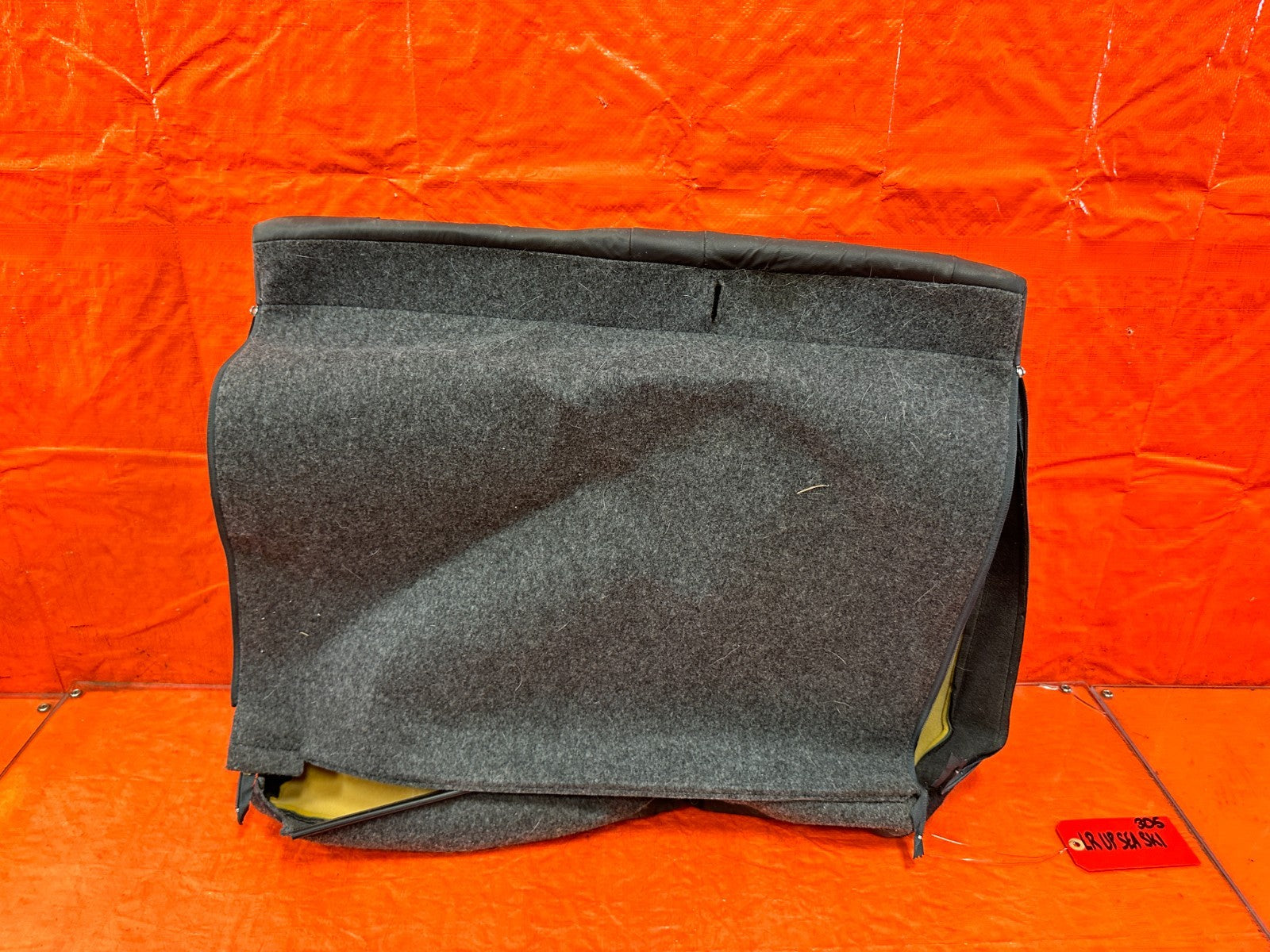 09 10 ACURA TSX   DRIVER LEFT REAR UPPER SEAT SKIN WRAP BLACK OEM 3058