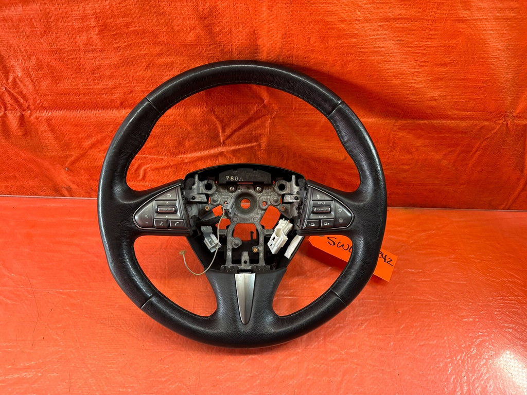 2017 17 INFINITI Q50 RED SPORT 400 RWD   STEERING WHEEL   NON HEATED   OEM #2420
