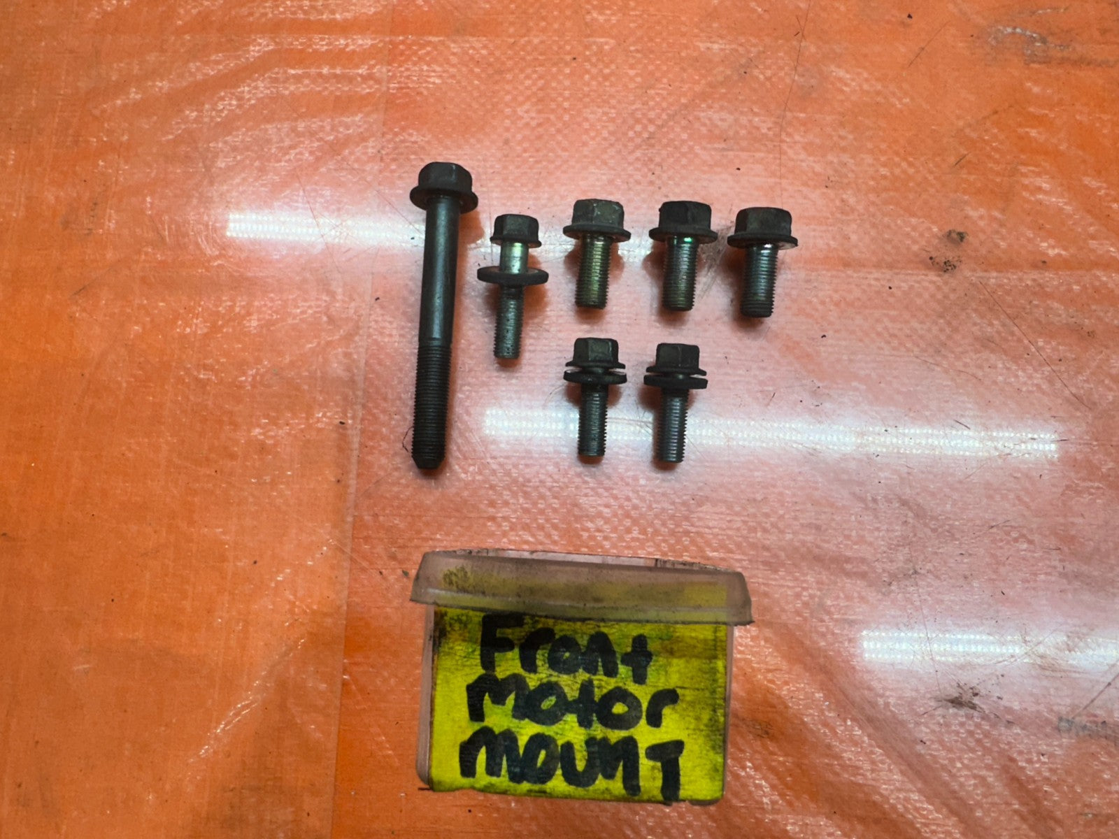 97 01 HONDA PRELUDE 2.2L FRONT MOTOR MOUNT BOLTS HARDWARE OEM #3360