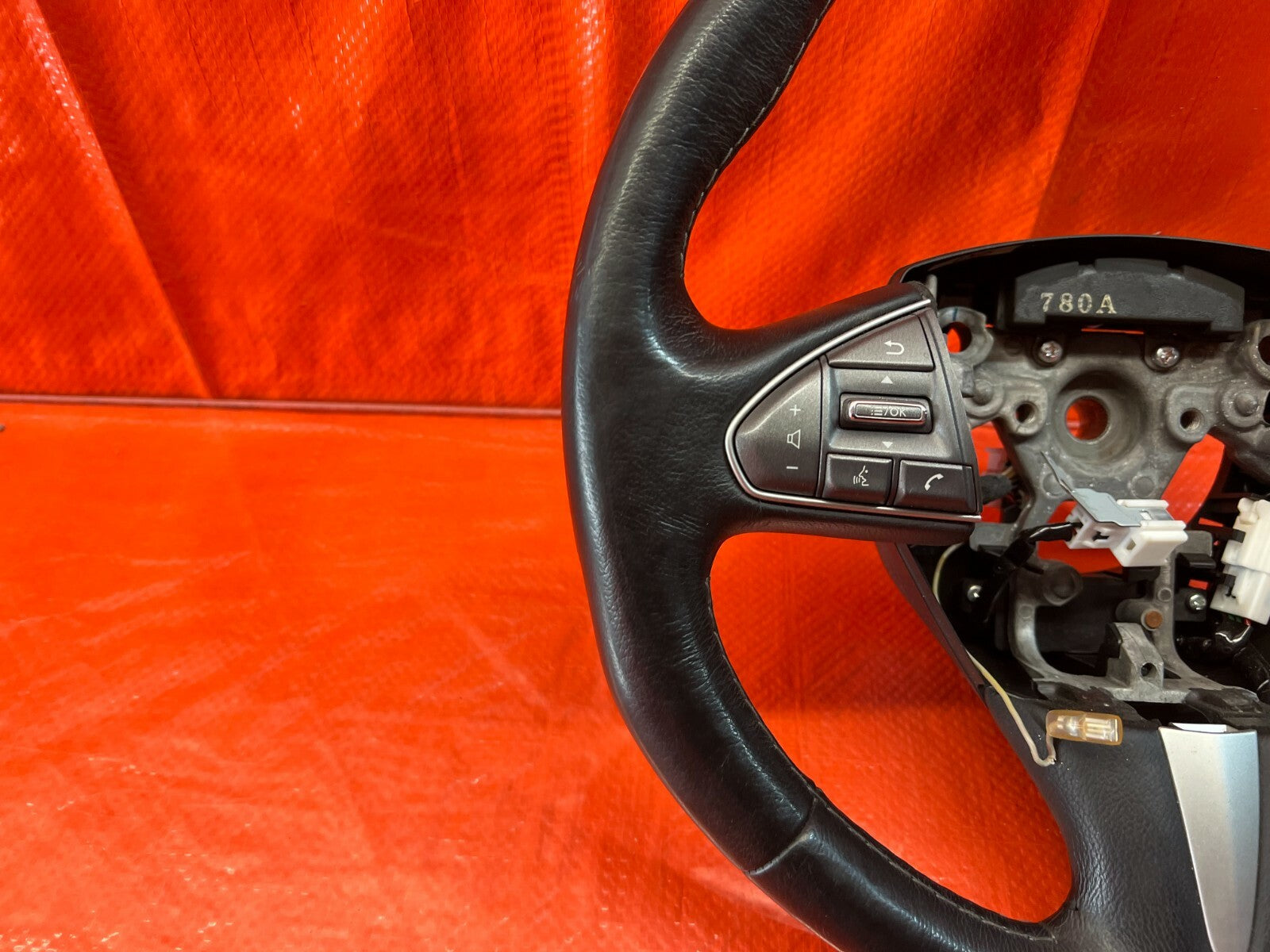 2017 17 INFINITI Q50 RED SPORT 400 RWD   STEERING WHEEL   NON HEATED   OEM #1137